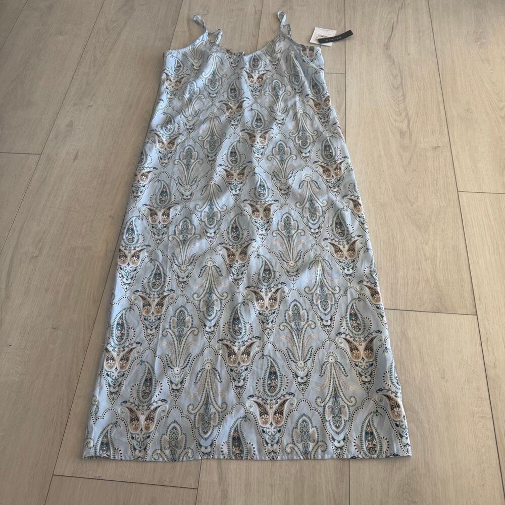 O'NEILL Izzy Paisley Satin Midi Dress size S